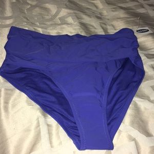 High waist front wrap swim bottoms